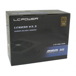 LC-Power LC6650 V2.3 virtalähdeyksikkö 650 W 20+4 pin ATX ATX Musta