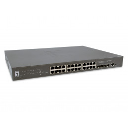 LevelOne GTP-2871 verkkokytkin Hallittu L3 Gigabit Ethernet (10 100 1000) Power over Ethernet -tuki Harmaa