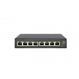 LevelOne GES-2108P verkkokytkin Hallittu L2 Gigabit Ethernet (10 100 1000) Power over Ethernet -tuki Musta