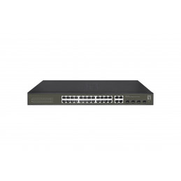 LevelOne GES-2128 verkkokytkin Hallittu L2 Gigabit Ethernet (10 100 1000) Musta