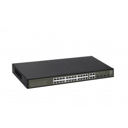 LevelOne GES-2128 verkkokytkin Hallittu L2 Gigabit Ethernet (10 100 1000) Musta