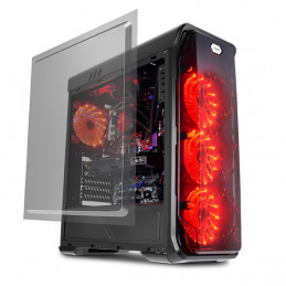 LC-Power Gaming 988B - Red Typhoon Midi Tower Musta