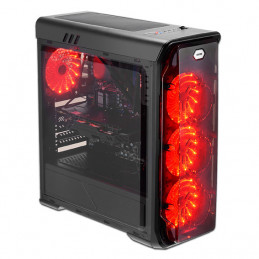 LC-Power Gaming 988B - Red Typhoon Midi Tower Musta