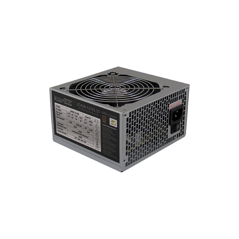 LC-Power LC420-12 V2.31 virtalähdeyksikkö 350 W 20+4 pin ATX ATX Harmaa