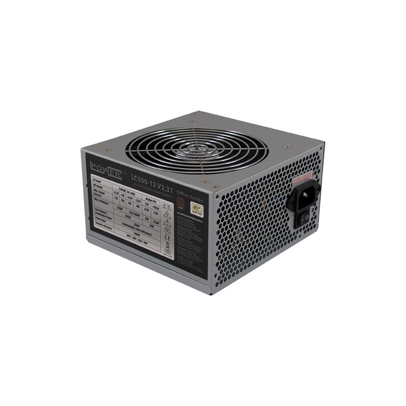 LC-Power LC500-12 V2.31 virtalähdeyksikkö 350 W 20+4 pin ATX ATX Harmaa