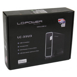 LC-Power LC-35U3 tallennusaseman kotelo Musta 3.5"