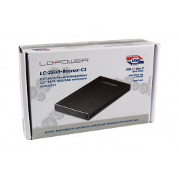 LC-Power LC-25U3-Becrux-C1 HDD-kotelo Musta 2.5"