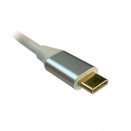 LC-Power LC-HUB-C-MULTI-4 keskitin USB 3.2 Gen 1 (3.1 Gen 1) Type-C Hopea, Valkoinen