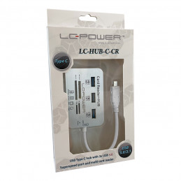 LC-Power LC-HUB-C-CR keskitin USB 3.2 Gen 1 (3.1 Gen 1) Type-C 5000 Mbit s