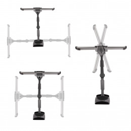 StarTech.com TV-WALL-MOUNT-65FS TV-kiinnike 165,1 cm (65") Musta, Hopea