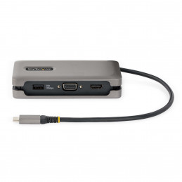 StarTech.com DKT31CVHPD3 kannettavien tietokoneiden telakka ja porttitoistin Langallinen USB 3.2 Gen 2 (3.1 Gen 2) Type-C Harmaa