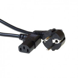 ACT 230V connection cable schuko male (angled) - C13 (angled) 2 m Musta