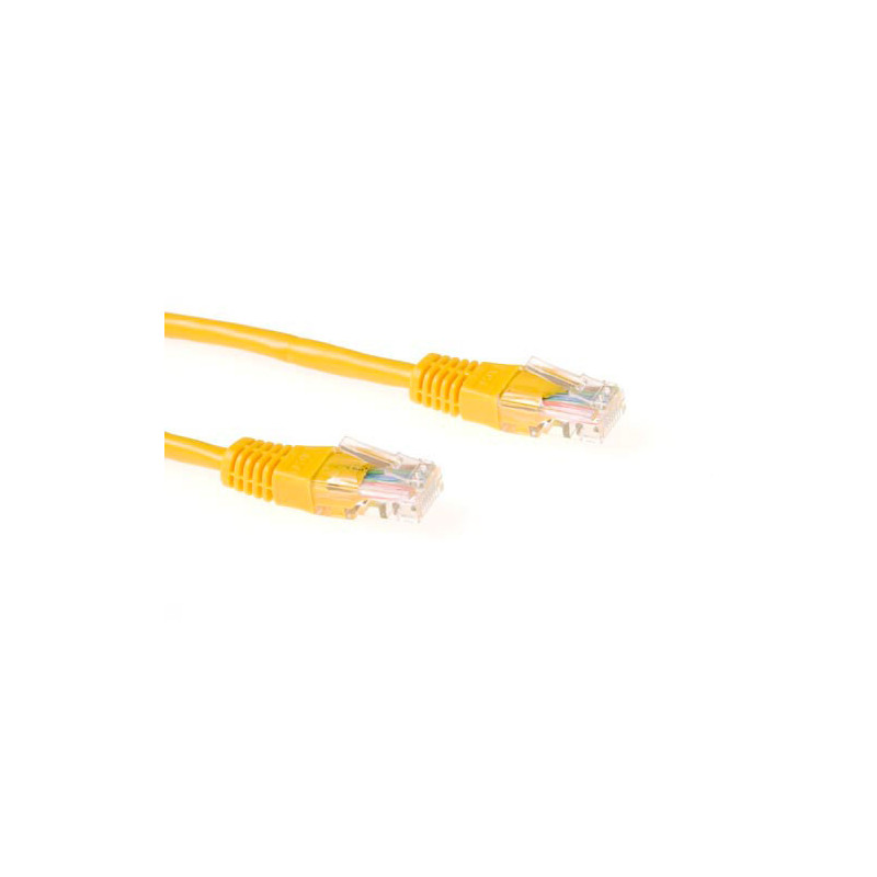 ACT IB8851 verkkokaapeli Keltainen 1,5 m Cat6