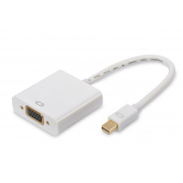 Ednet 84510 videokaapeli-adapteri 0,15 m Mini DisplayPort VGA (D-Sub) Valkoinen