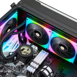 Thermaltake TT Toughliquid Ultra 280 RGB Tietokonekotelo All-in-one-nesteenjäähdytin Musta