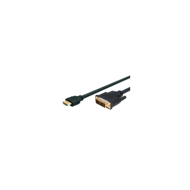 Tecline 39902803 videokaapeli-adapteri 3 m HDMI DVI Musta