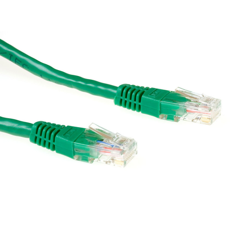 ACT IB8751 verkkokaapeli Vihreä 1,5 m Cat6