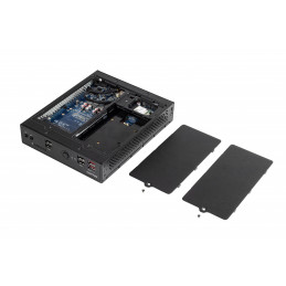 Shuttle DS20U3V2 barebone-tietokonerunko 1.3L kokoinen PC Musta Intel® SoC i3-10110U 2,1 GHz