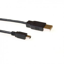 ACT SB2412 USB-kaapeli 1,8 m USB 2.0 USB A Mini-USB B Musta