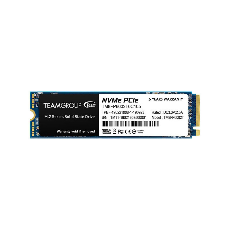 Team Group TM8FP6128G0C101 SSD-massamuisti M.2 128 GB PCI Express 3.0 NVMe