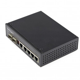 StarTech.com IES1G52UPDIN verkkokytkin Hallitsematon Gigabit Ethernet (10 100 1000) Power over Ethernet -tuki Musta